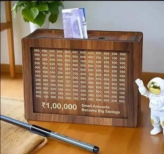 Wooden Money Saving Box