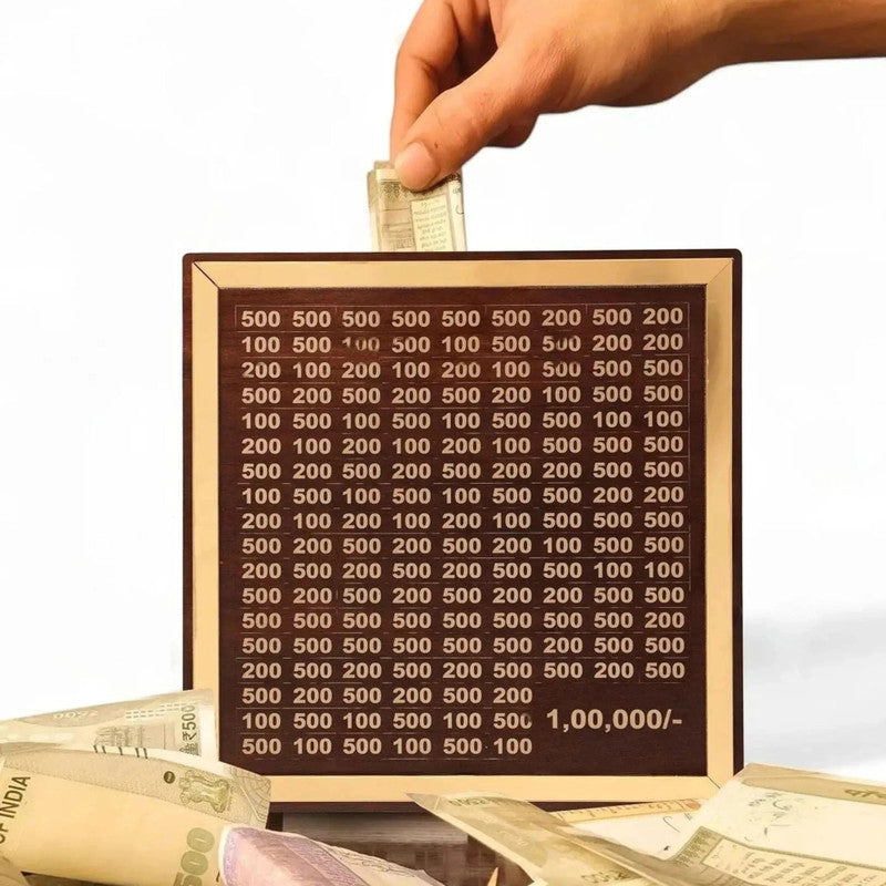 Wooden Money Saving Box