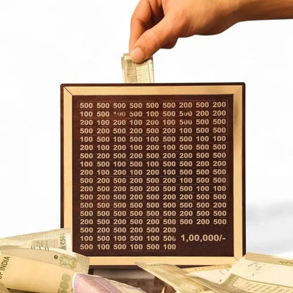 Wooden Money Saving Box