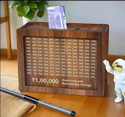 Wooden Money Saving Box